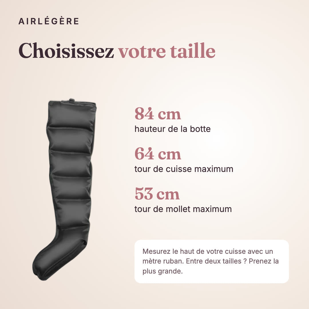 Airlégère Essentielle · Bottes de pressothérapie