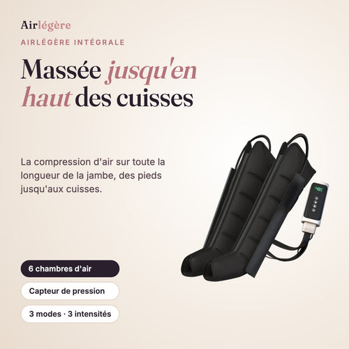 Airlégère Intégrale · Bottes de pressothérapie jusqu'aux cuisses