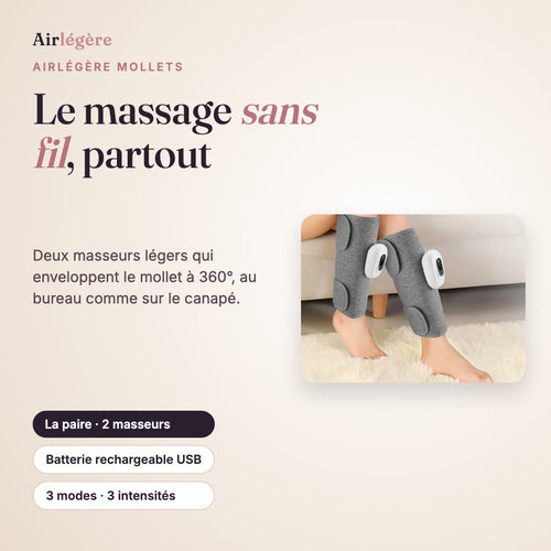 Airlégère Mollets · Masseurs de mollets sans fil (la paire)
